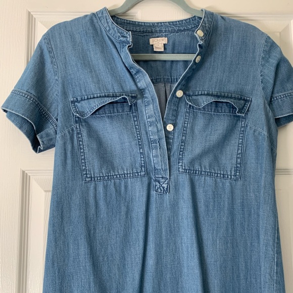 Jcrew size 2 Chambray shirt dress - Picture 3 of 3